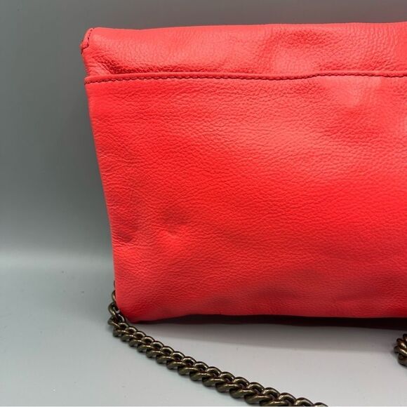 J. Crew Red Leather Chain Strap Bag - Picture 4 of 5